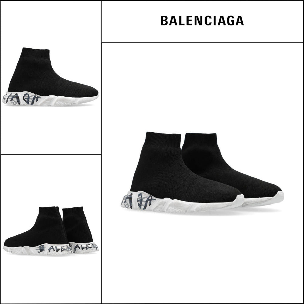 【BALENCIAGA】Speed Graffiti Recycled Knit Sneaker