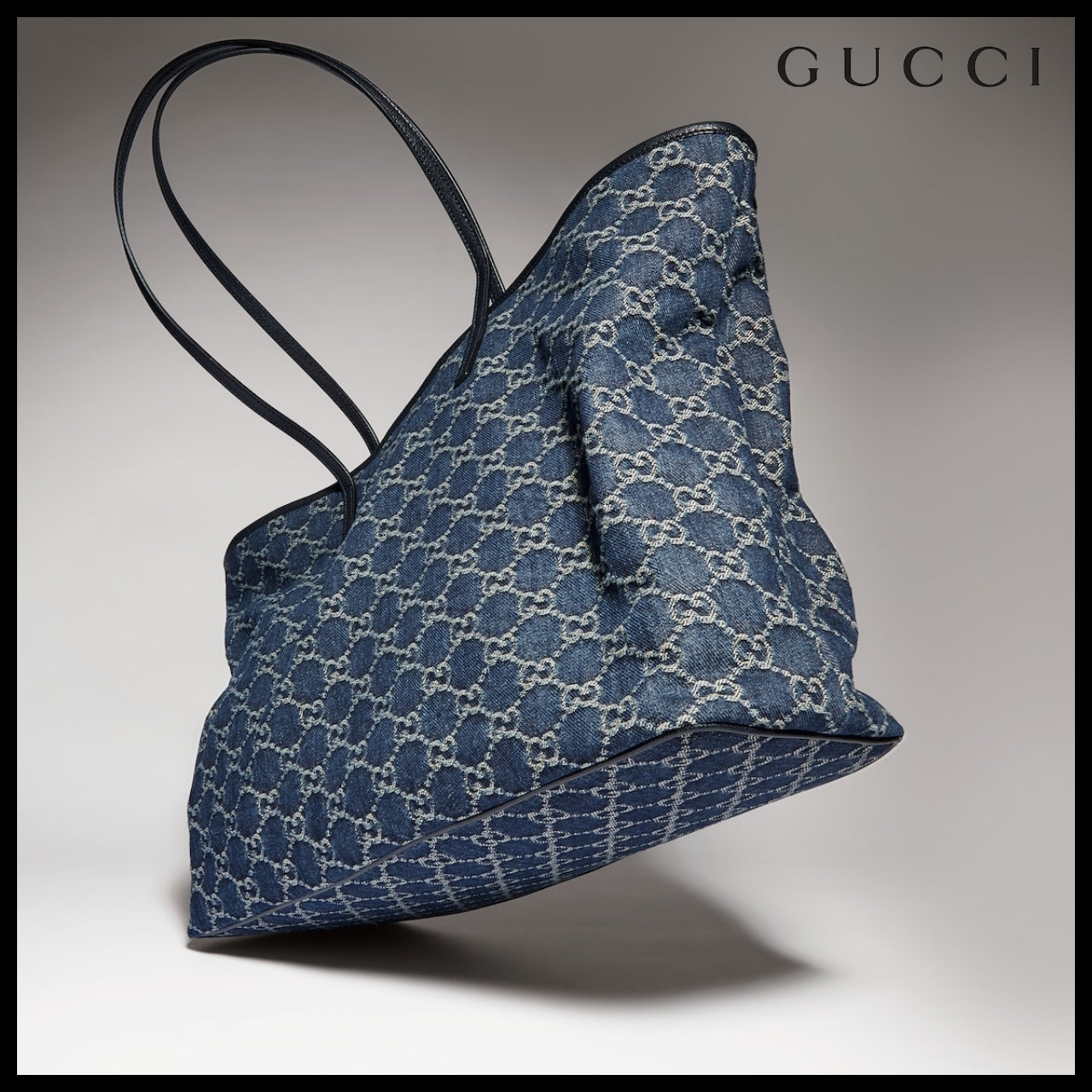 【GUCCI】Plaque Large Tote Bag