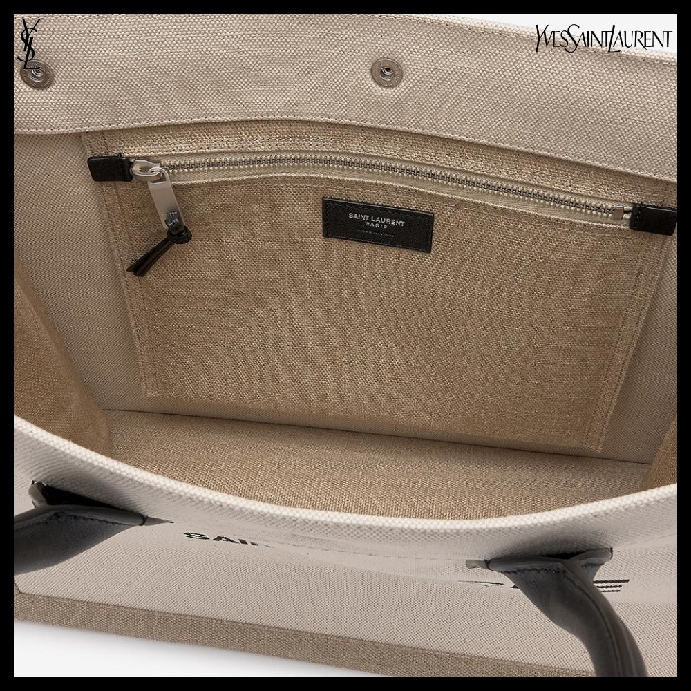 【Saint Laurent】Rive Gauche Tote Bag Greige