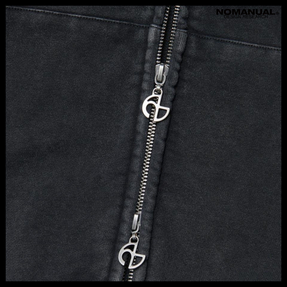 【NOMANUAL】C.A VINTAGE HOODED ZIP UP 2 Colors