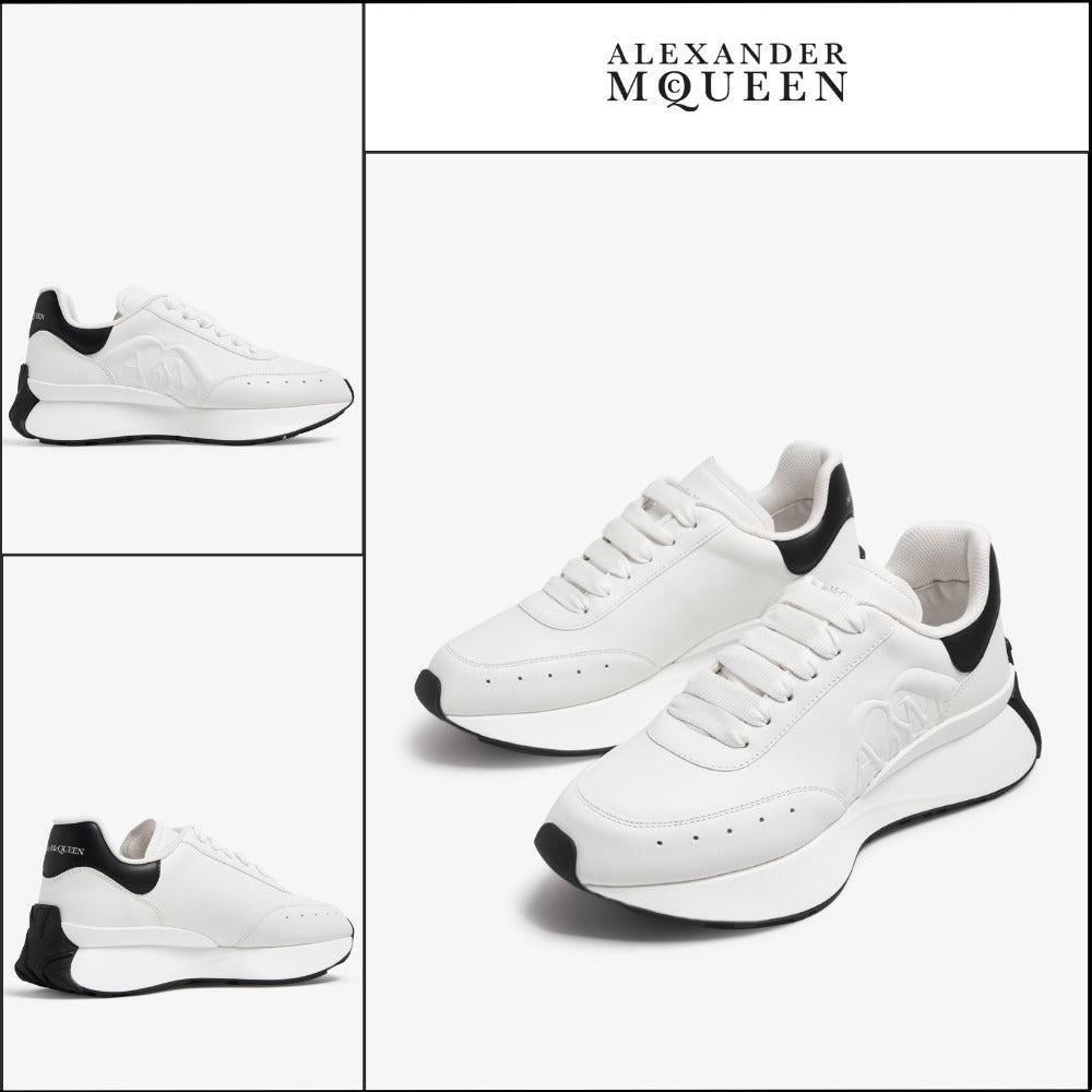 【Alexander Mcqueen】Sprint Runner Sneakers Black White