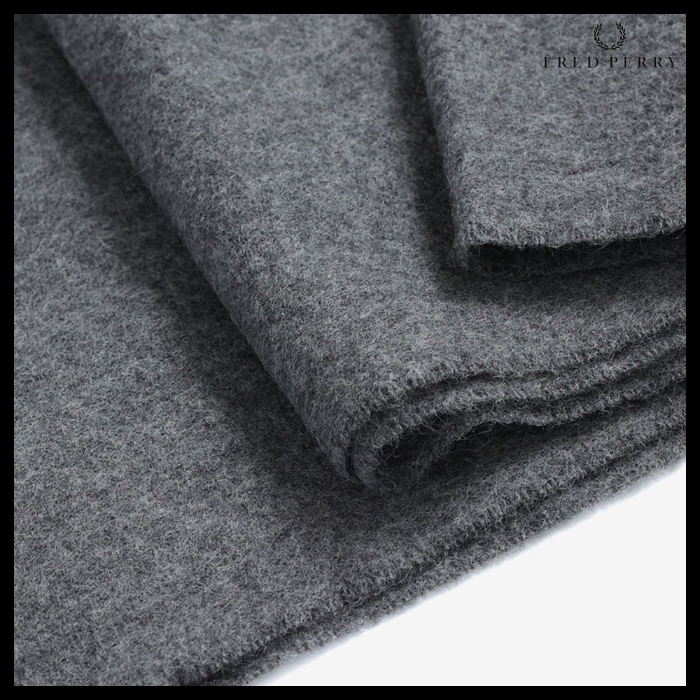 【FRED PERRY】Lambswool Scarf Gray 203