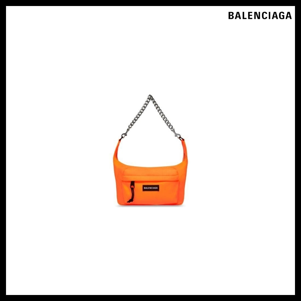 【BALENCIAGA】Raver Medium Bag with Chain - Fluo Orange