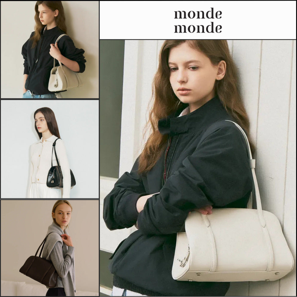 【monde monde】Moment Medium Shoulder Bag (4 Colors)
