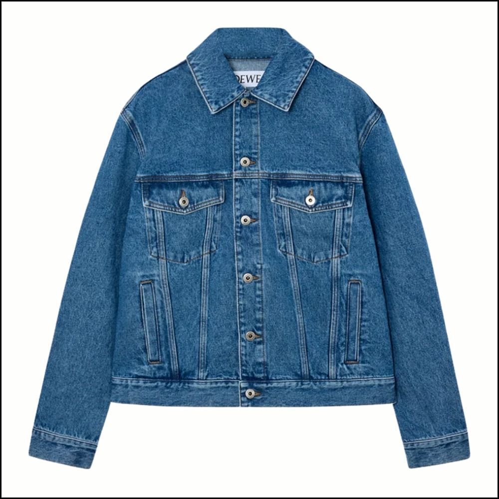 【LOEWE】Anagram Denim Jacket Blue