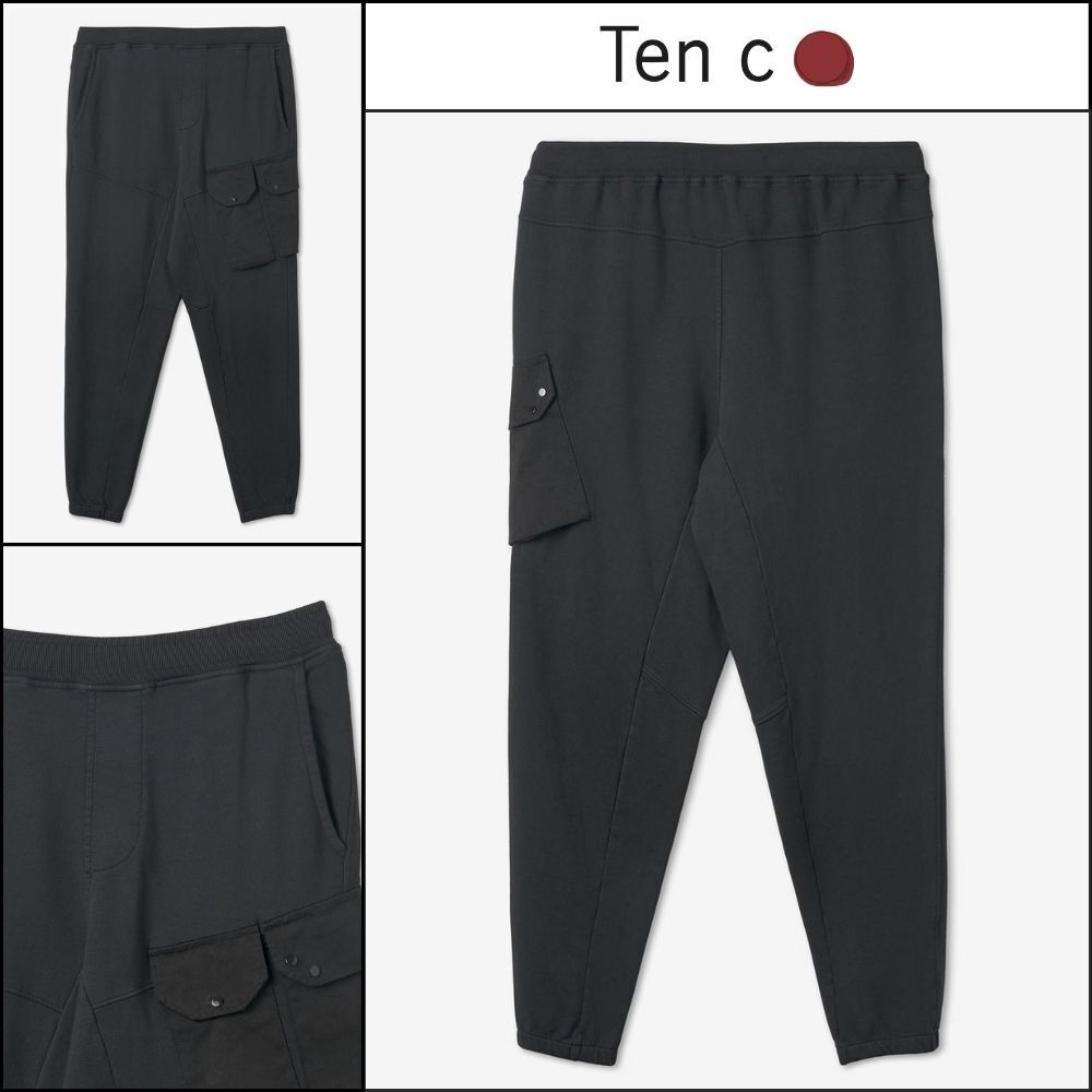 ◆TEN C◆ ジョガーパンツ Jogger Pants Black ポケット