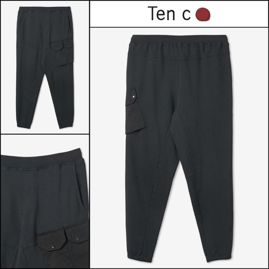 ◆TEN C◆ ジョガーパンツ Jogger Pants Black ポケット