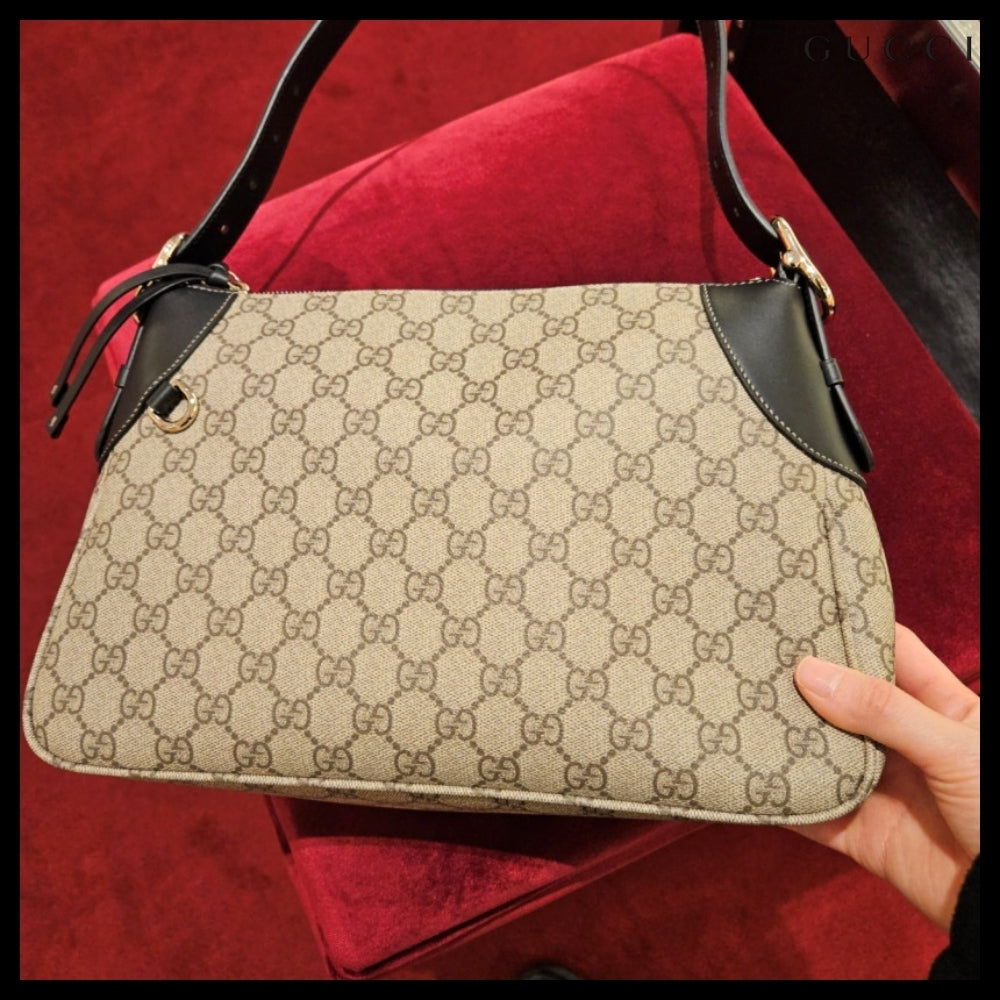 【GUCCI】GG emblem icon canvas medium shoulder bag