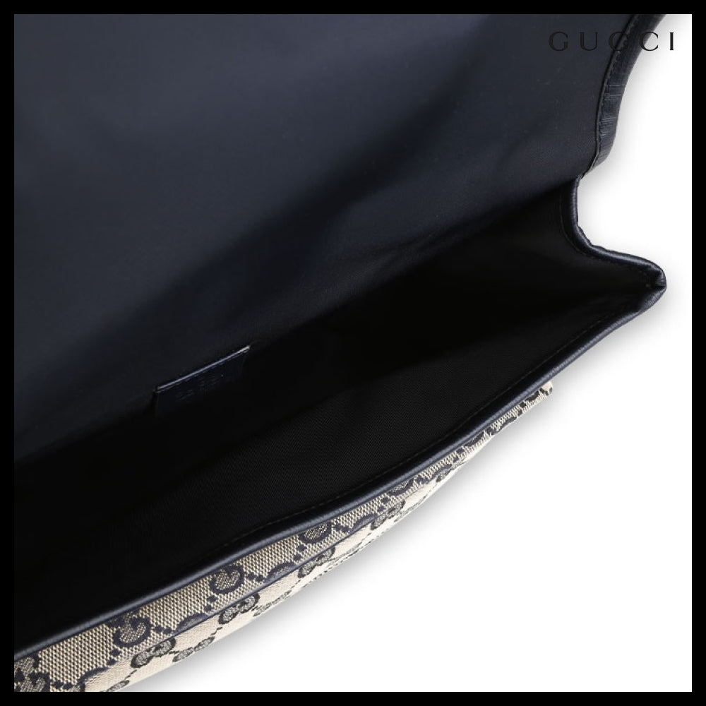 【GUCCI】 Kids Fabric Crossbody Bag Beige