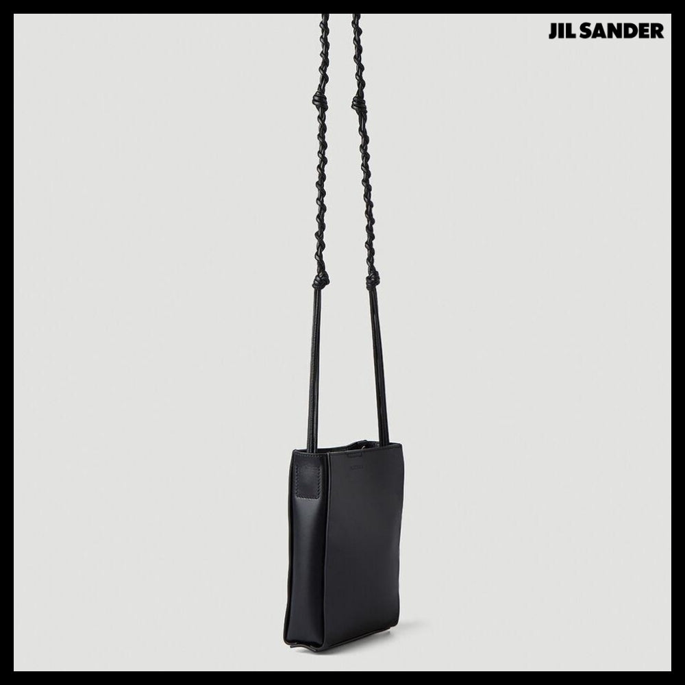 【Jil Sander】Rivets Tangled Small Crossbody Bag Black