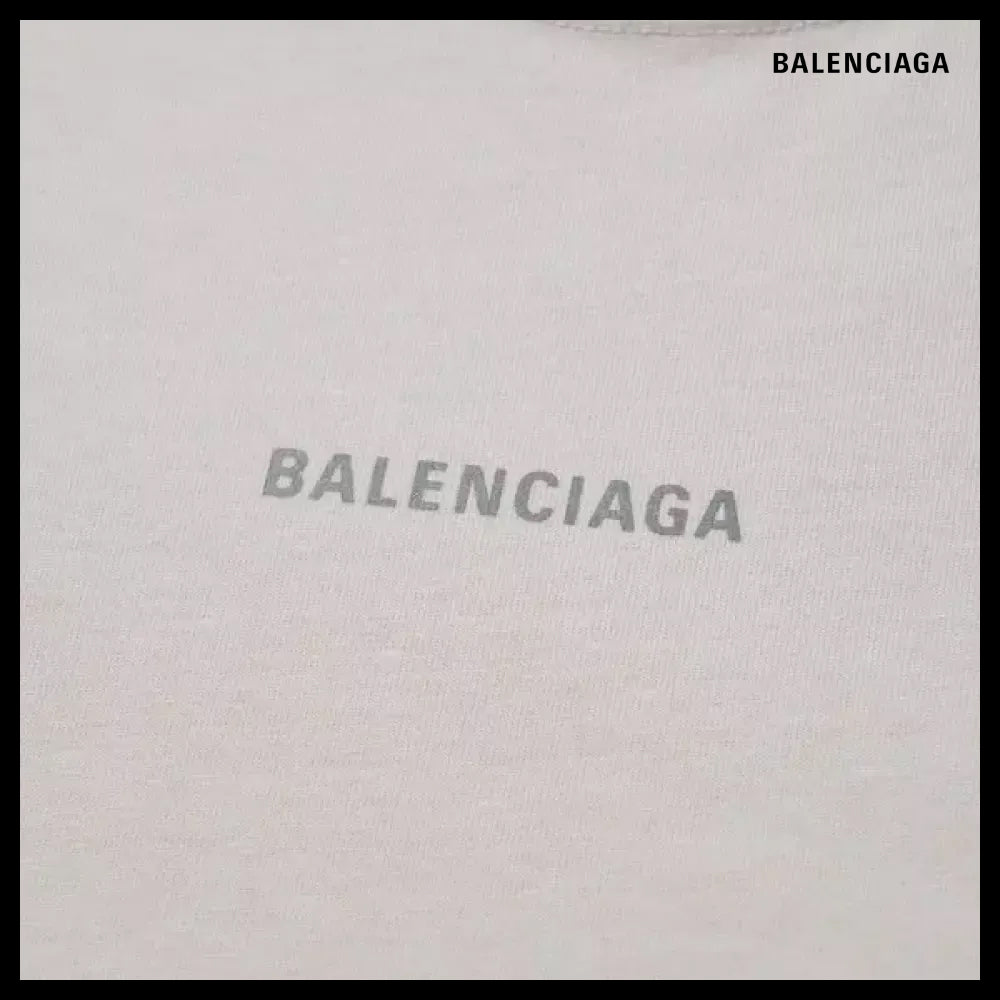 【BALENCIAGA】Back Logo Men Long Sleeve T Shirt