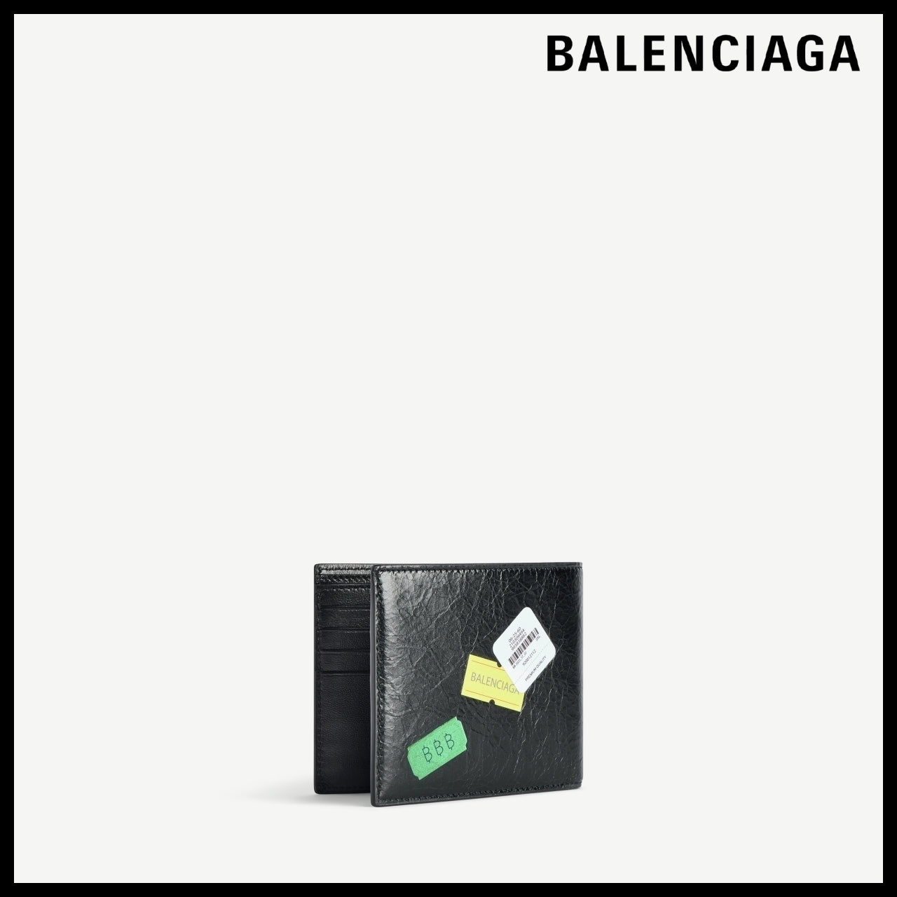 【BALENCIAGA】Cash Square Folded Wallet Black Multicolor