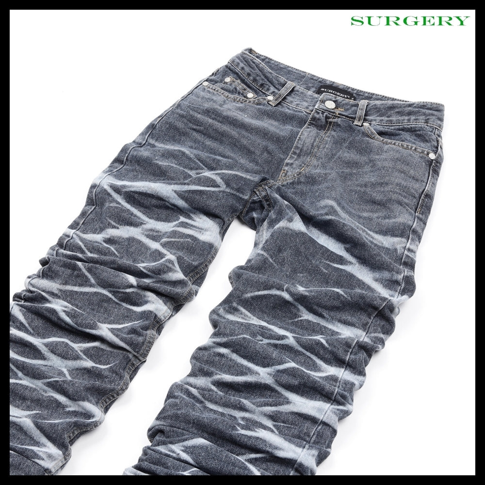 【SURGERY】Yoonseul Long Length Double Jeans Blue