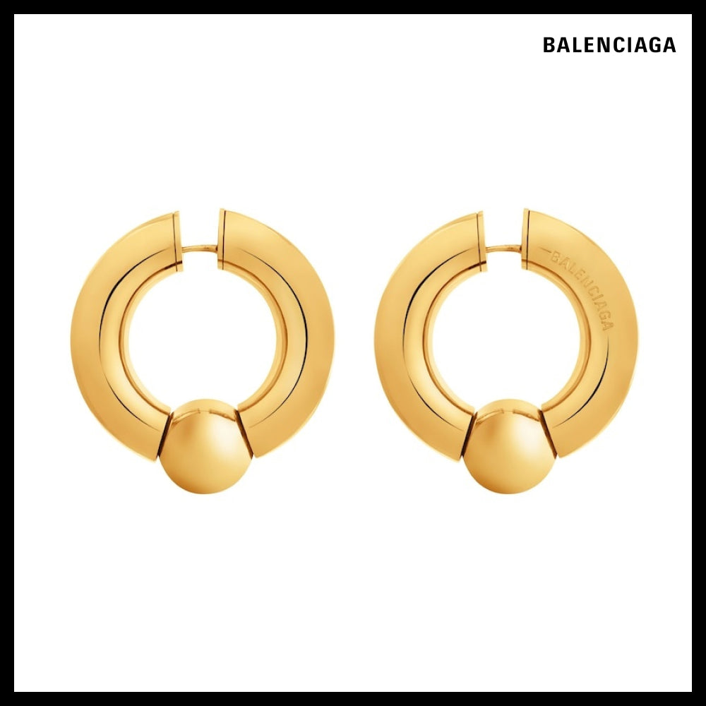 ★BALENCIAGAアウトレット セール ★Mega Earrings in Gold