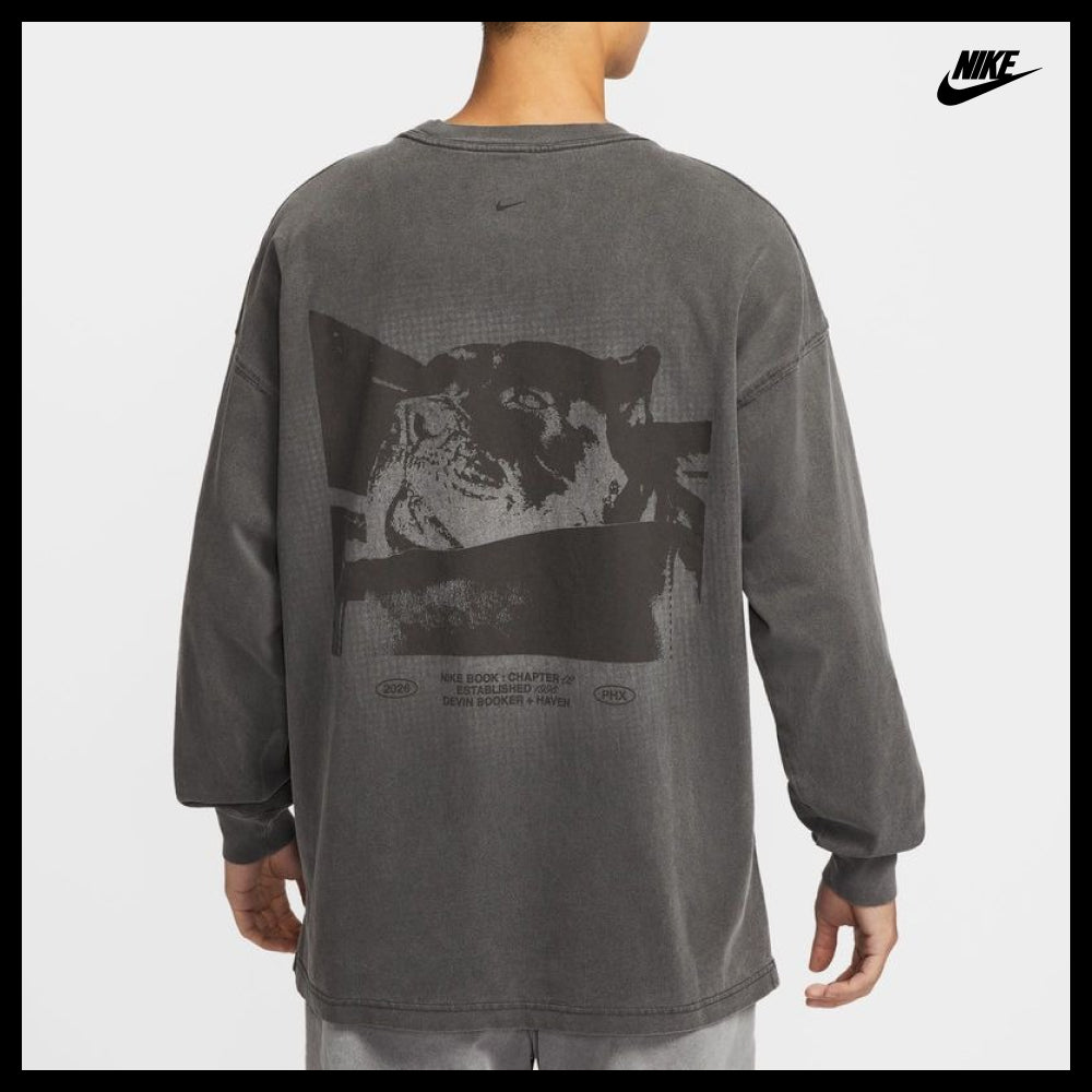 【NIKE】 Book Long-Sleeve Basketball T-Shirt Black