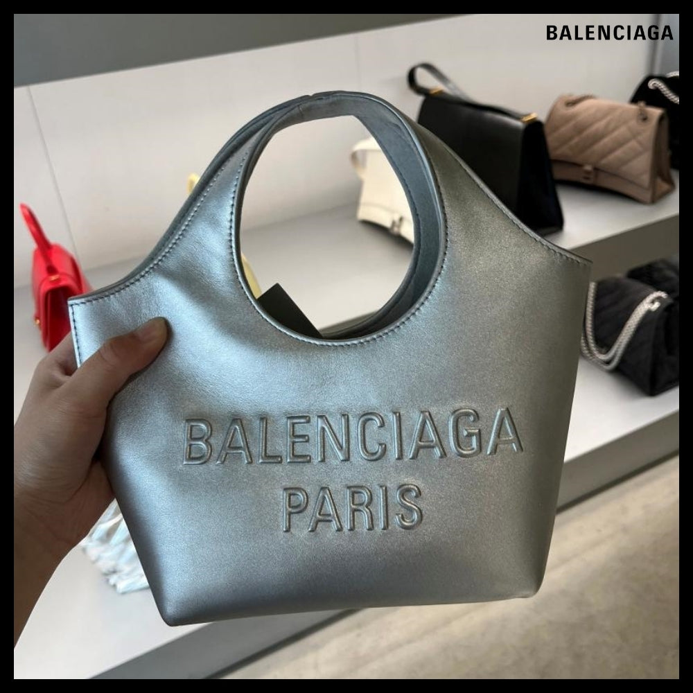 【BALENCIAGA】Mary-Kate XS Tote Bag Metallized