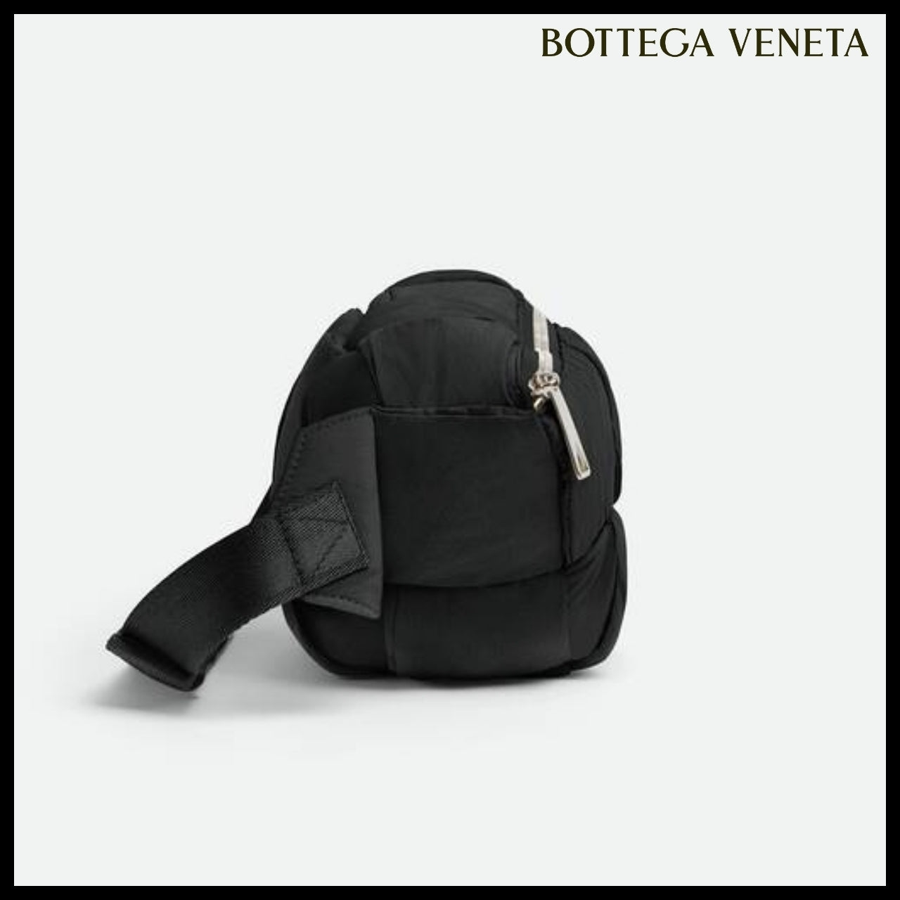 【BOTTEGA VENETA】BUM BAG CASSETTE NYLON BLACK
