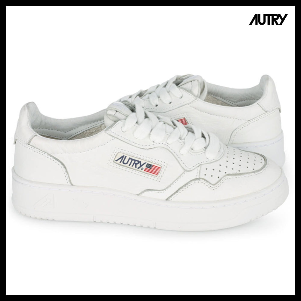 【AUTRY】Medalist Leather Low Top White