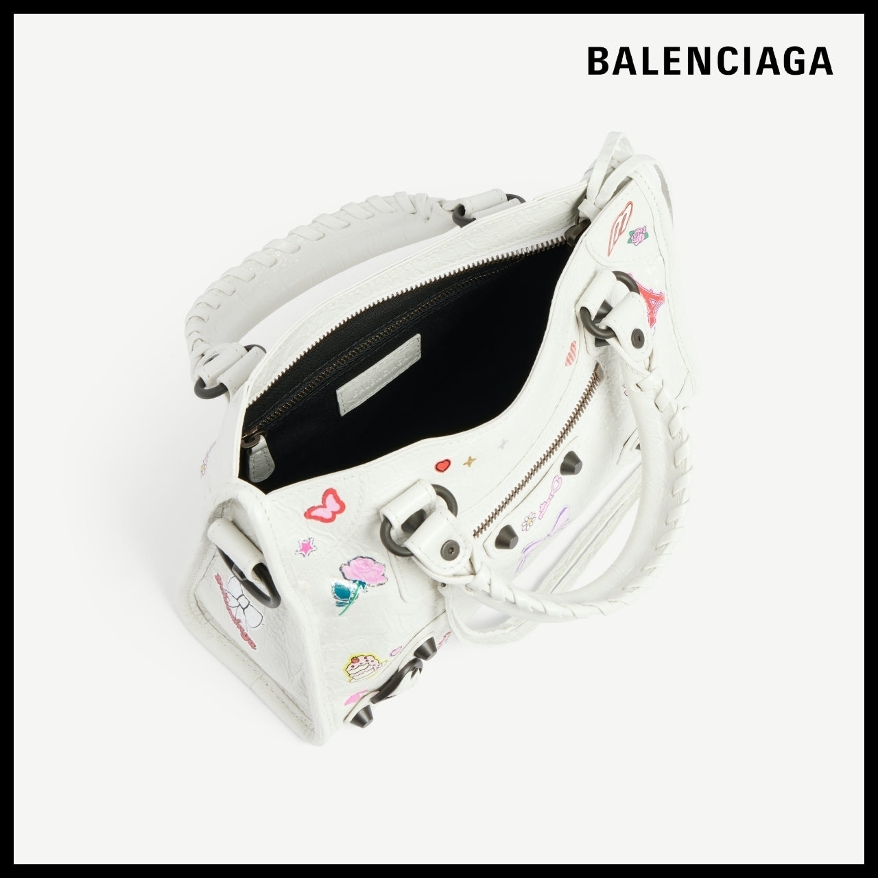 【BALENCIAGA】Le City Bag Mini White Multicolor