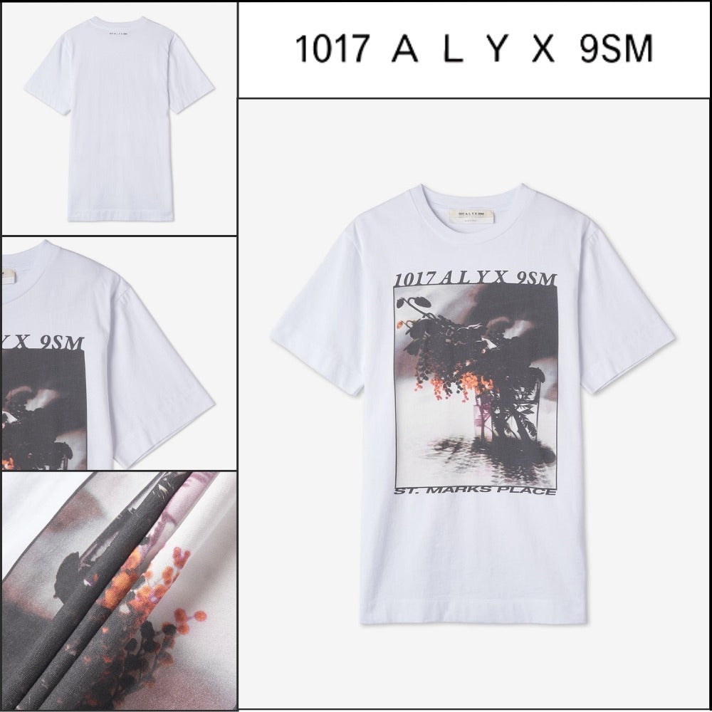 【ALYX】ロゴグラフィック プリント 半袖Tシャツ ホワイト
