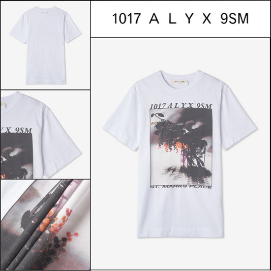 【ALYX】ロゴグラフィック プリント 半袖Tシャツ ホワイト