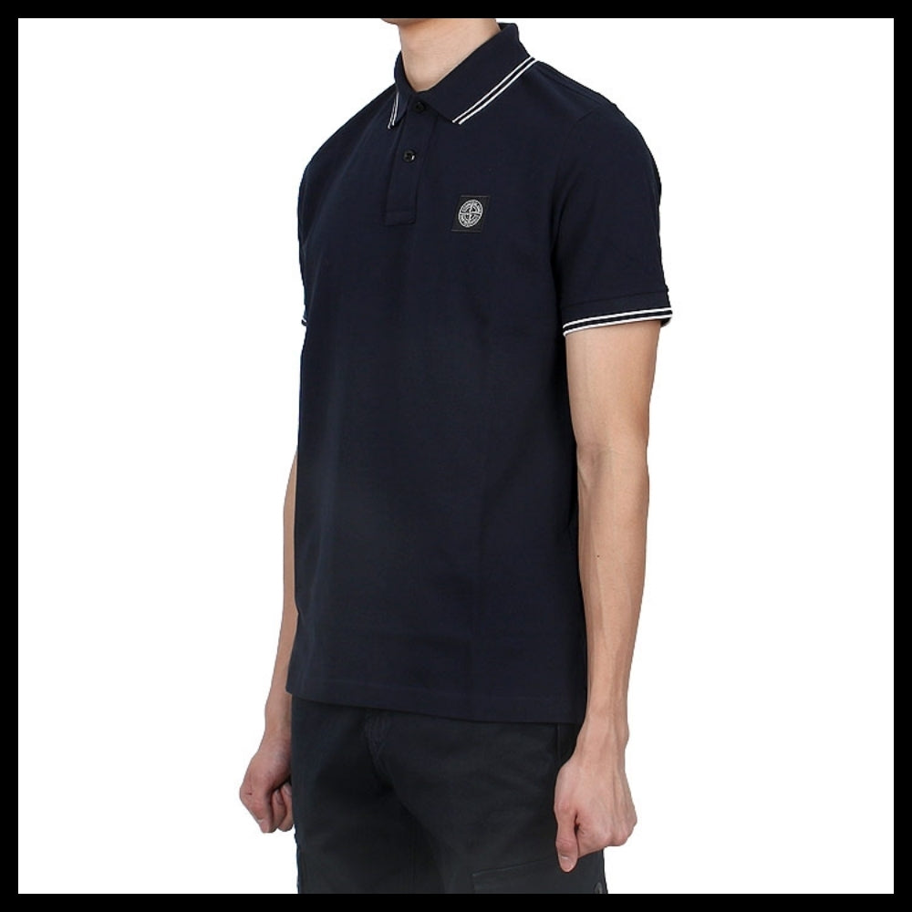 【STONE ISLAND】 Compass Patch Logo PK Short Sleeve T Shirt