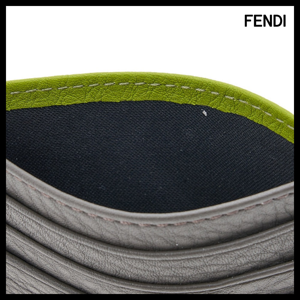 【Fendi】Men's Baguette Card Case Luxury Compact