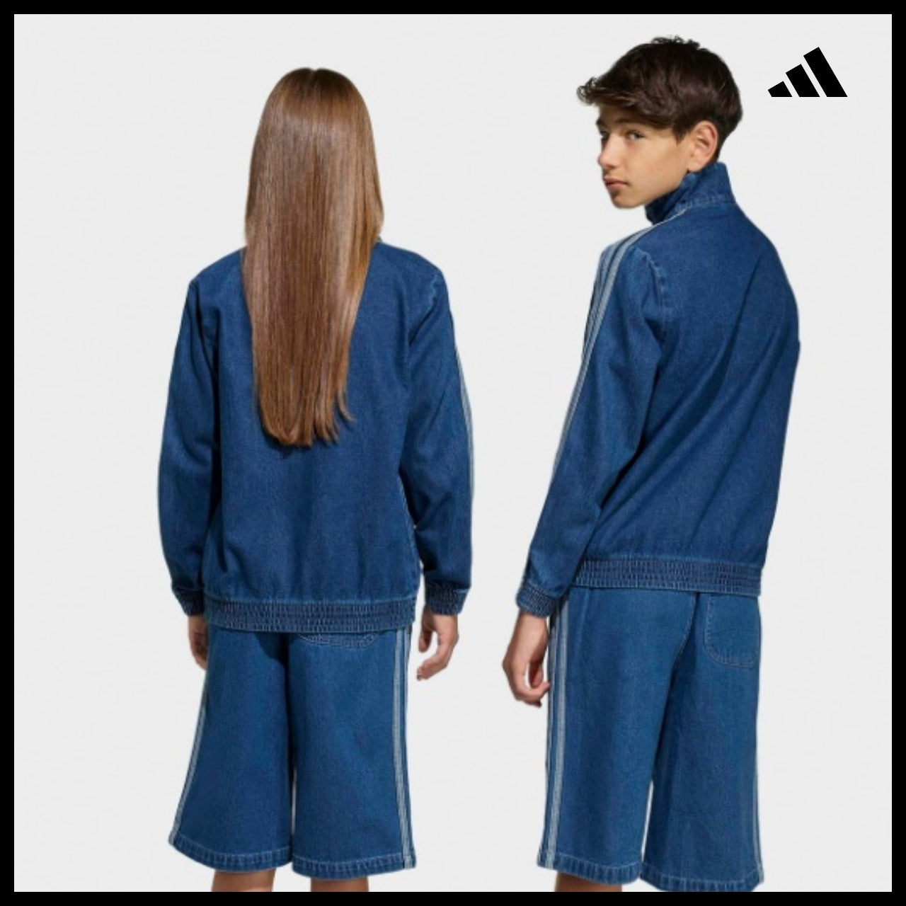 【ADIDAS】 Firebird Denim Track Top Jacket Vintage
