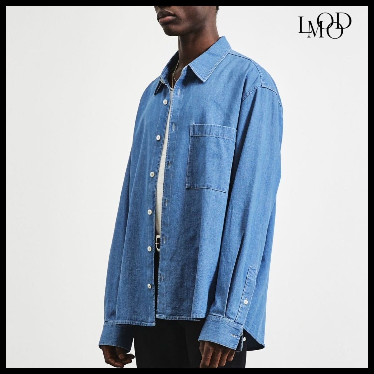 【LMOOD】TIMELESS DENIM SHIRT SALT BLUE