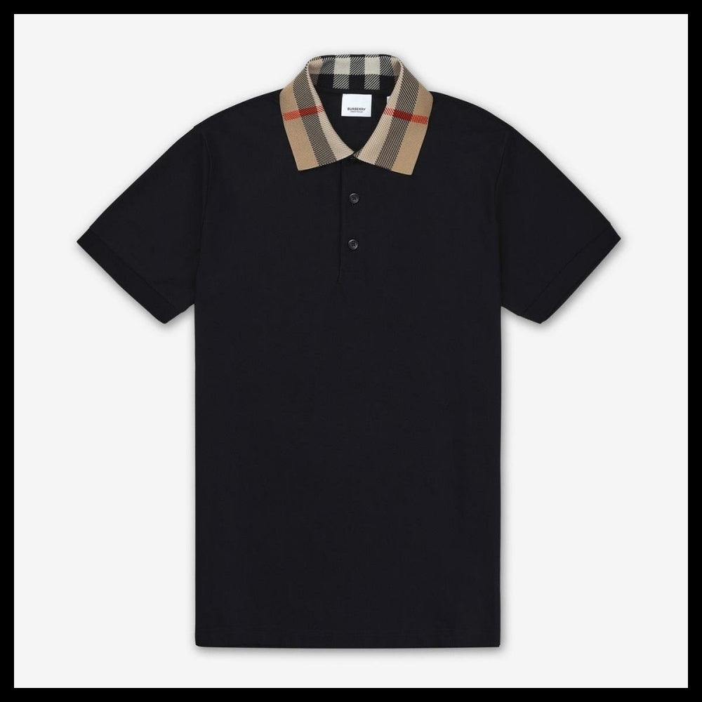 【Burberry】Cotton Slim Fit Polo Shirt