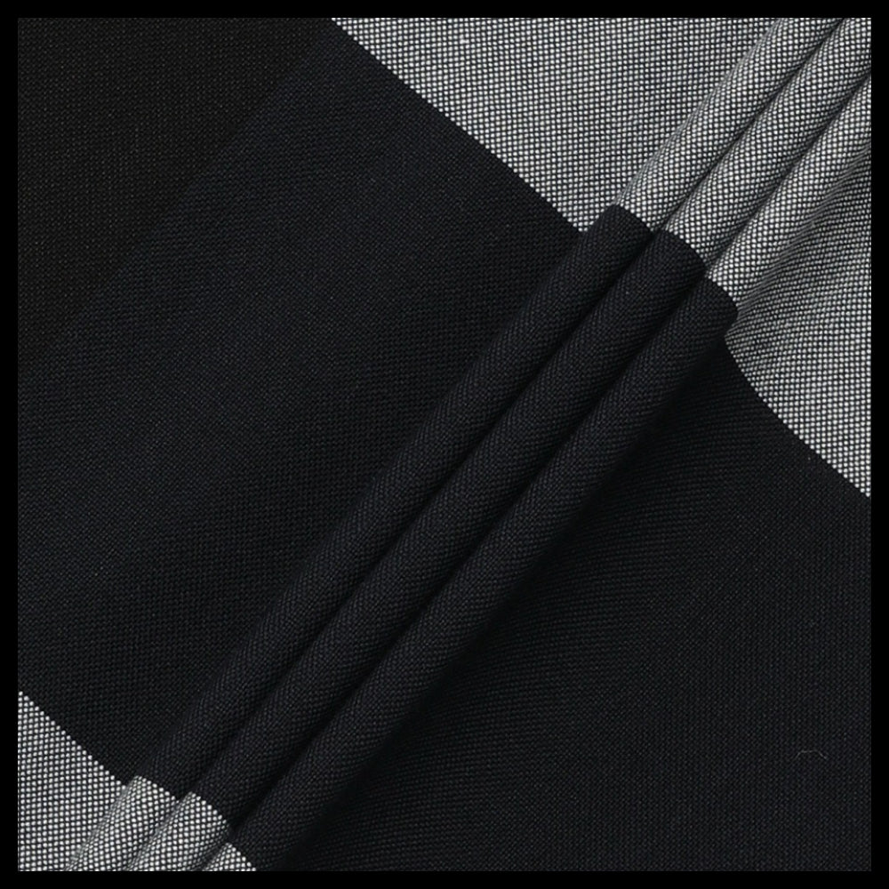 【Burberry】Check Cotton Slim Fit Shirt Navy