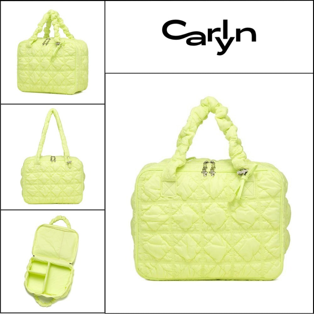 【carlyn】2WAY トラベルバッグ ライムネオン