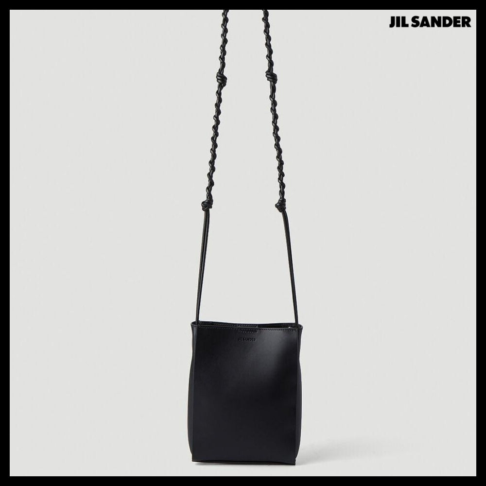 【Jil Sander】Rivets Tangled Small Crossbody Bag Black