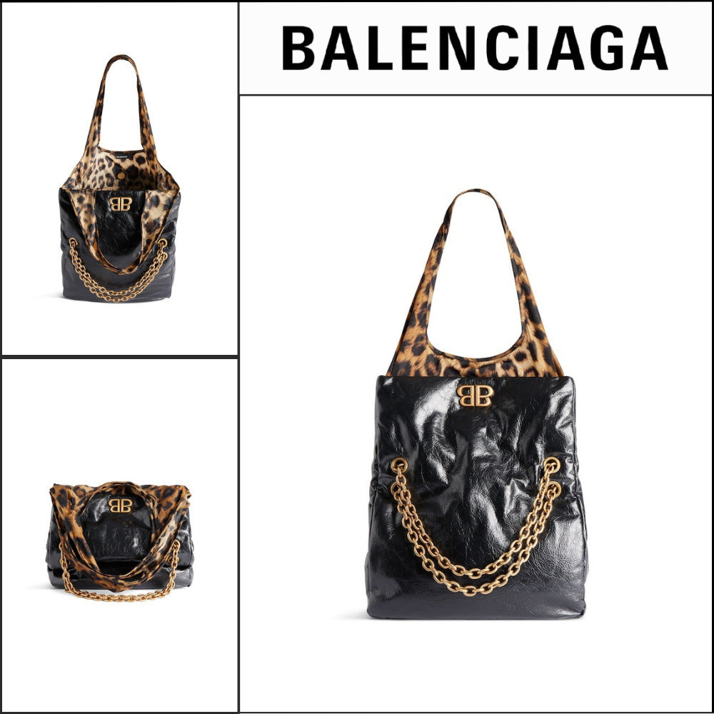 【BALENCIAGA】Monaco Small Chain Bag Plus Black