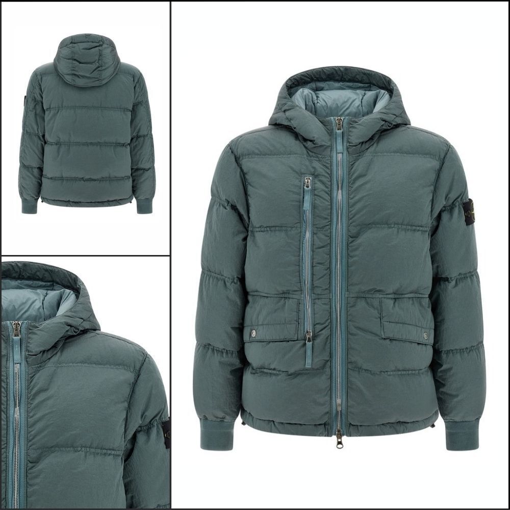 【STONE ISLAND】Green Puffer Jacket