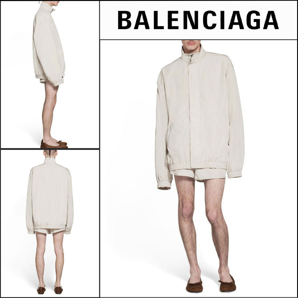 【BALENCIAGA】Minimal Tracksuit Jacket Beige