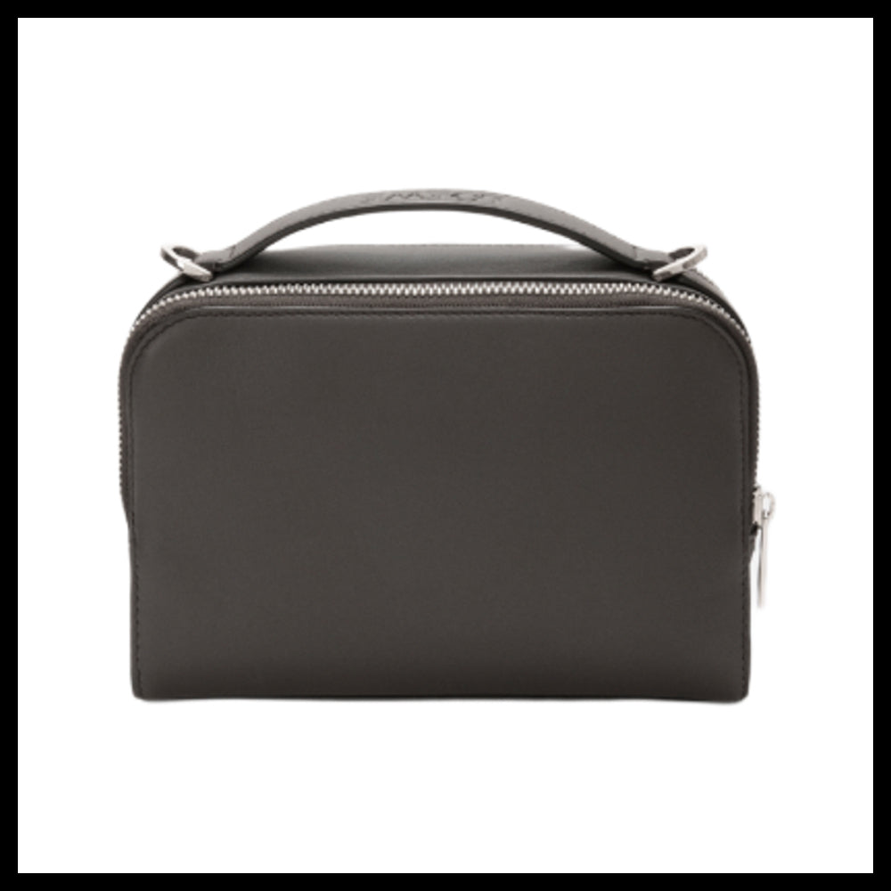 【LOEWE】Satin Calfskin Mini Camera Crossbody Bag Dark Gray