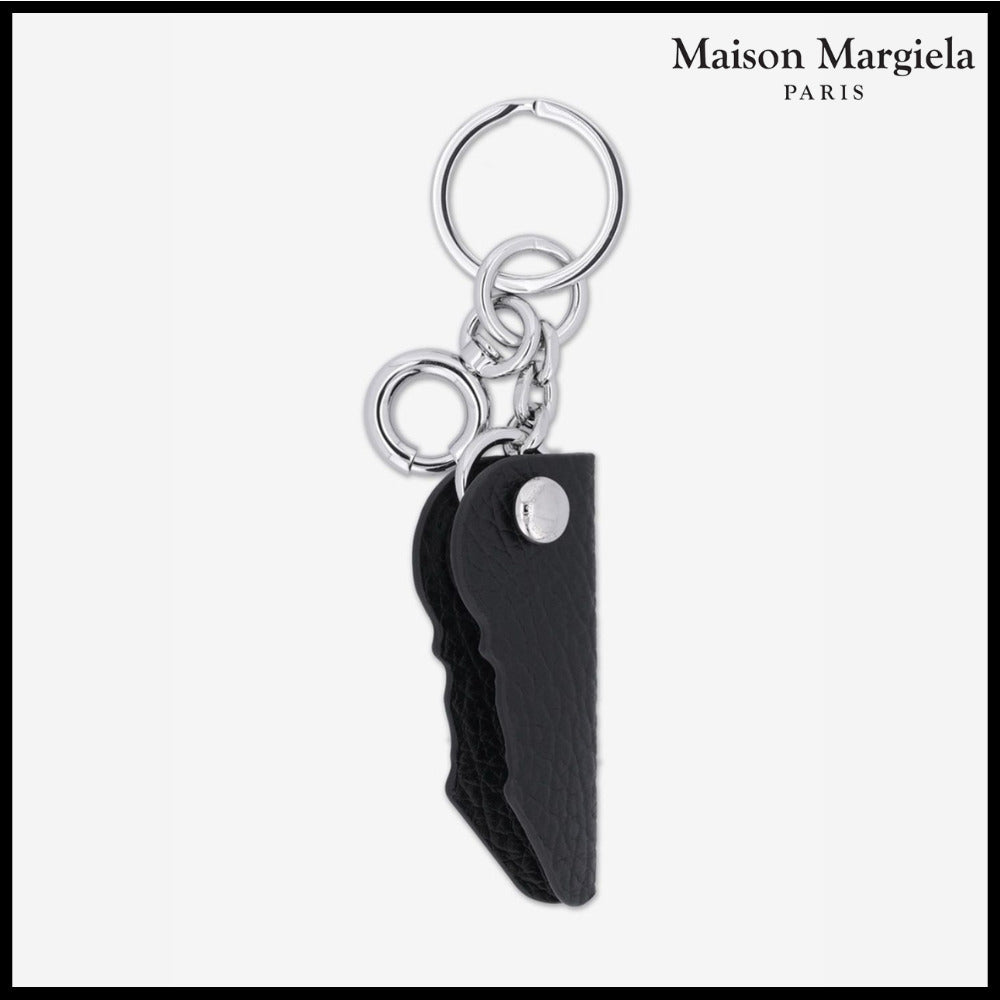 【Maison Margiela】Logo Keyring - Black