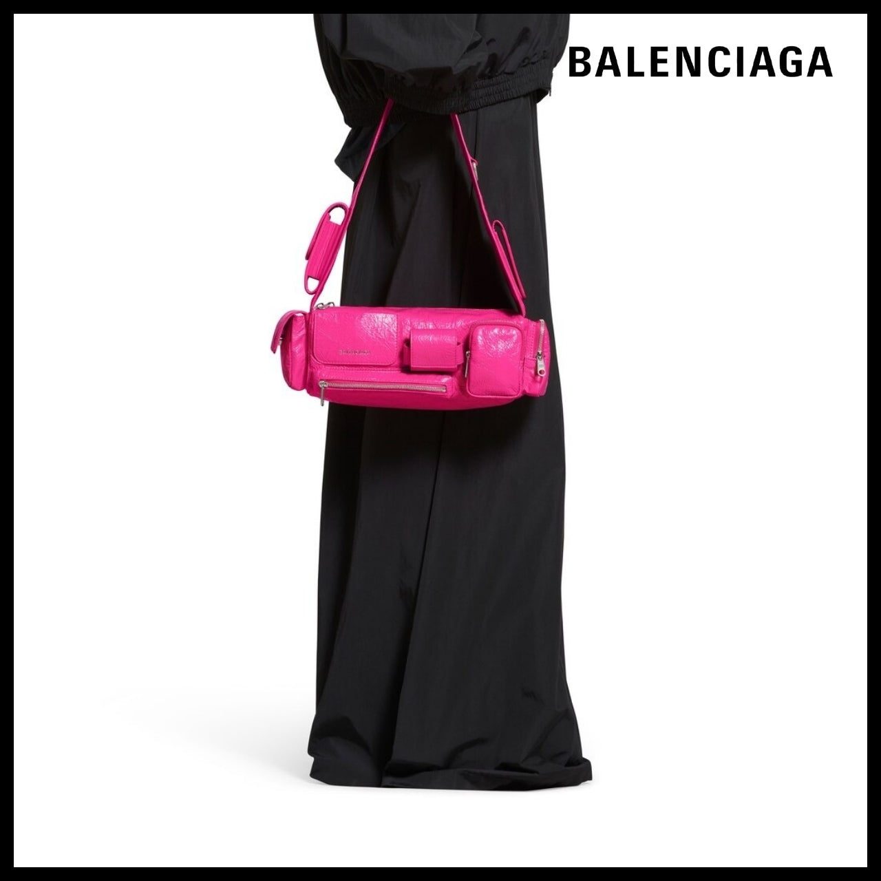 【BALENCIAGA】Superbusy XS Sling Bag Bright Pink