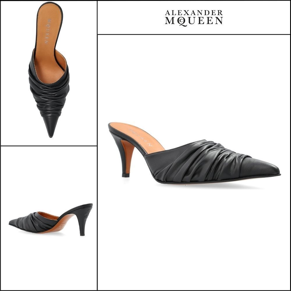 【Alexander Mcqueen】Birdee Ruched Mule