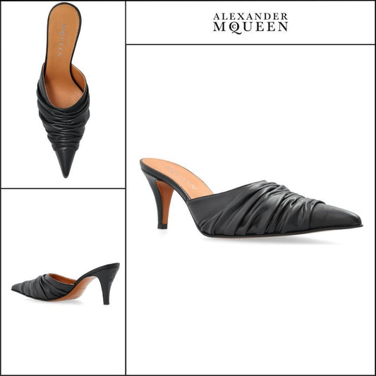 【Alexander Mcqueen】Birdee Ruched Mule