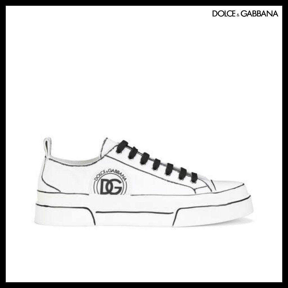 【Dolce & Gabbana】HAND-PAINTED CANVAS PORTOFINO LIGHT