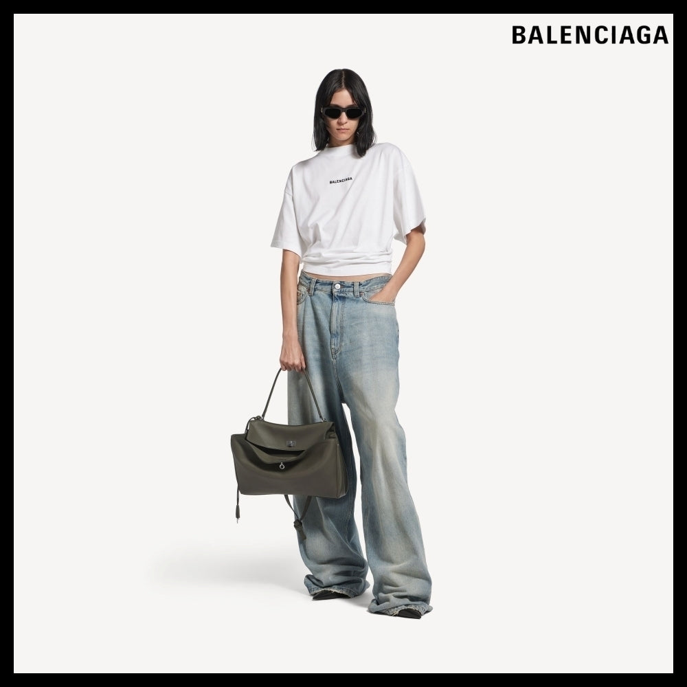 【BALENCIAGA】Rodeo Handbag Medium Khaki