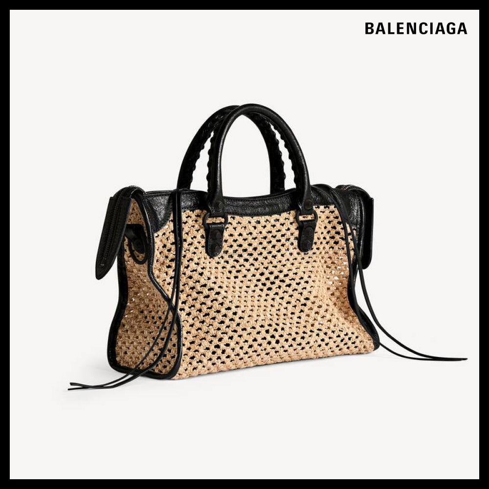 【BALENCIAGA】Le City Bag Small Natural Black