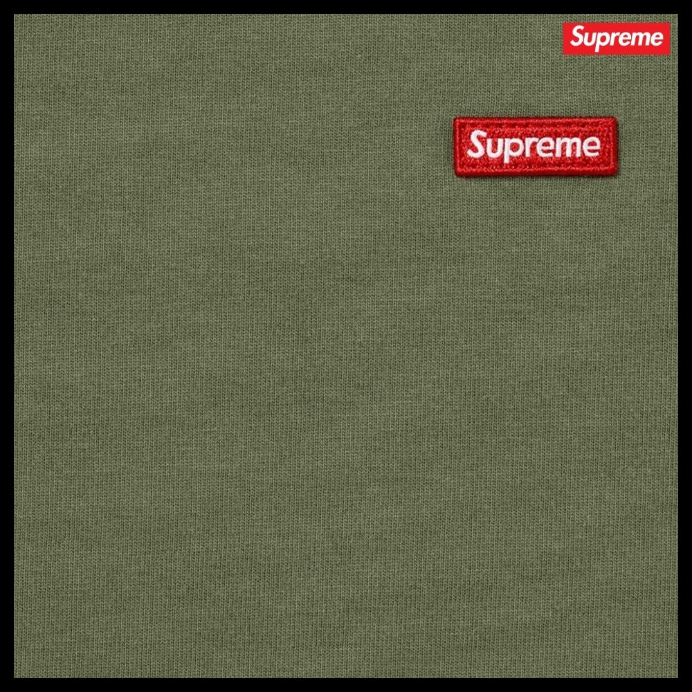 【Supreme】Small Box Long Sleeve T Shirt Olive