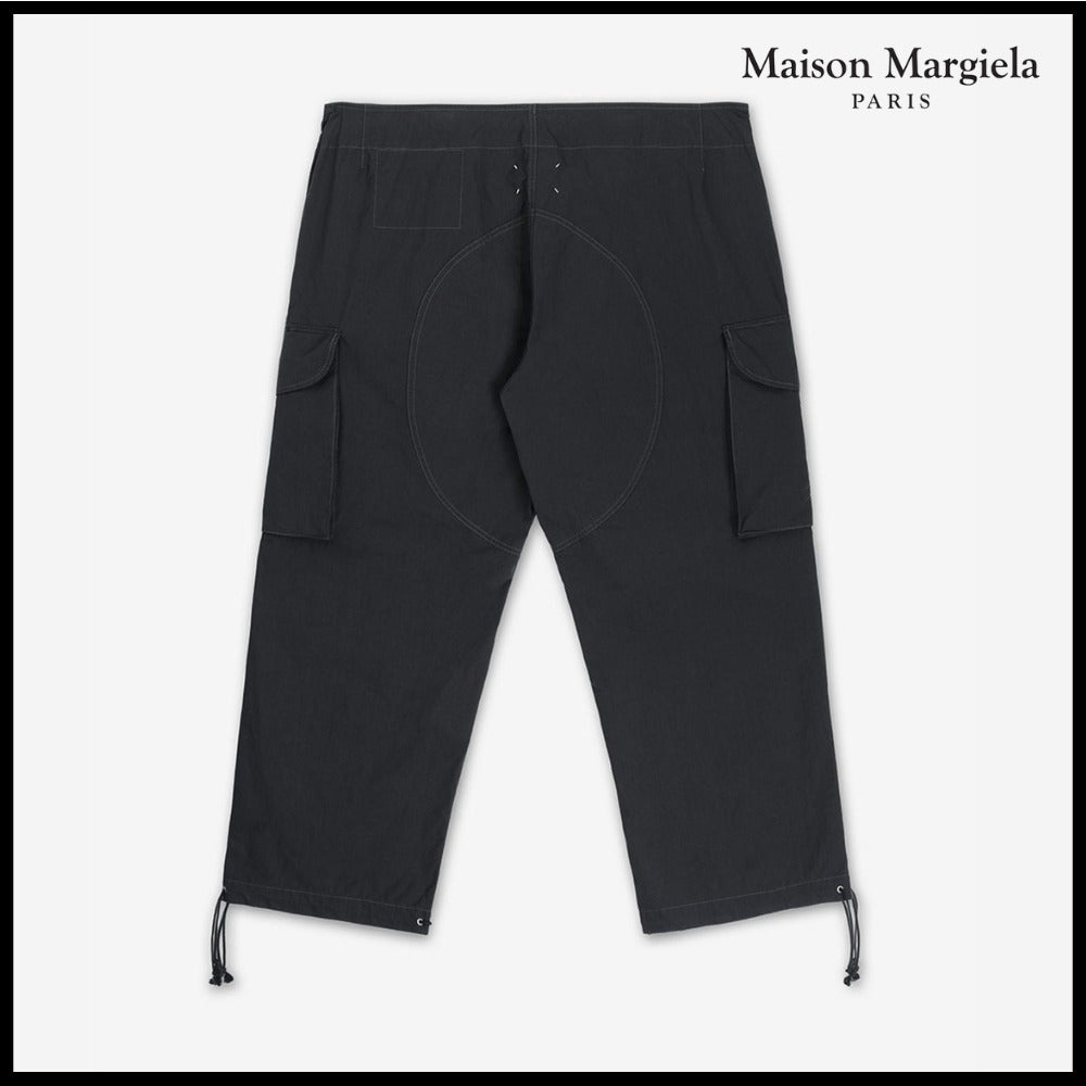 【Maison Margiela】String Cargo Pants Black