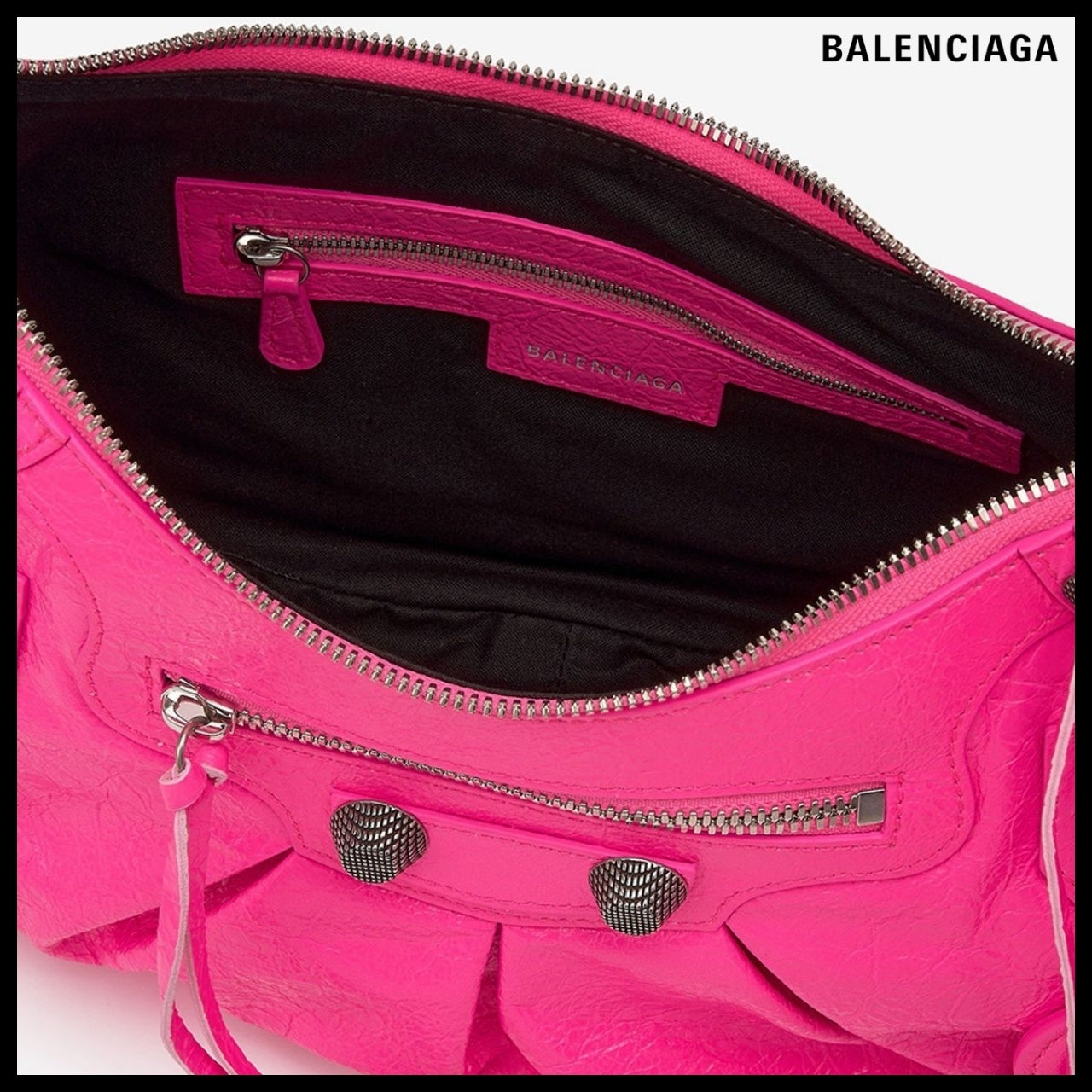 【BALENCIAGA】Le Cagole Small Shoulder Bag in Fluorescent