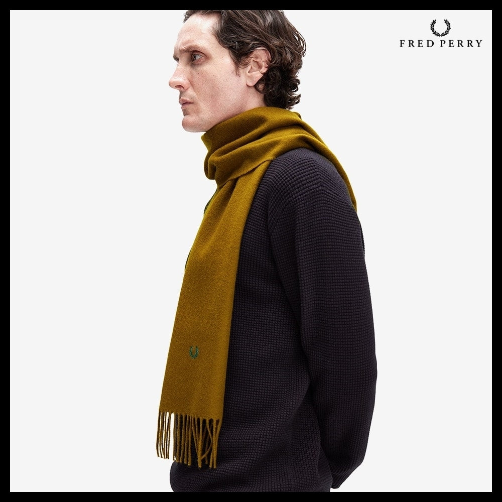 【FRED PERRY】Lambswool Scarf 4 Colors