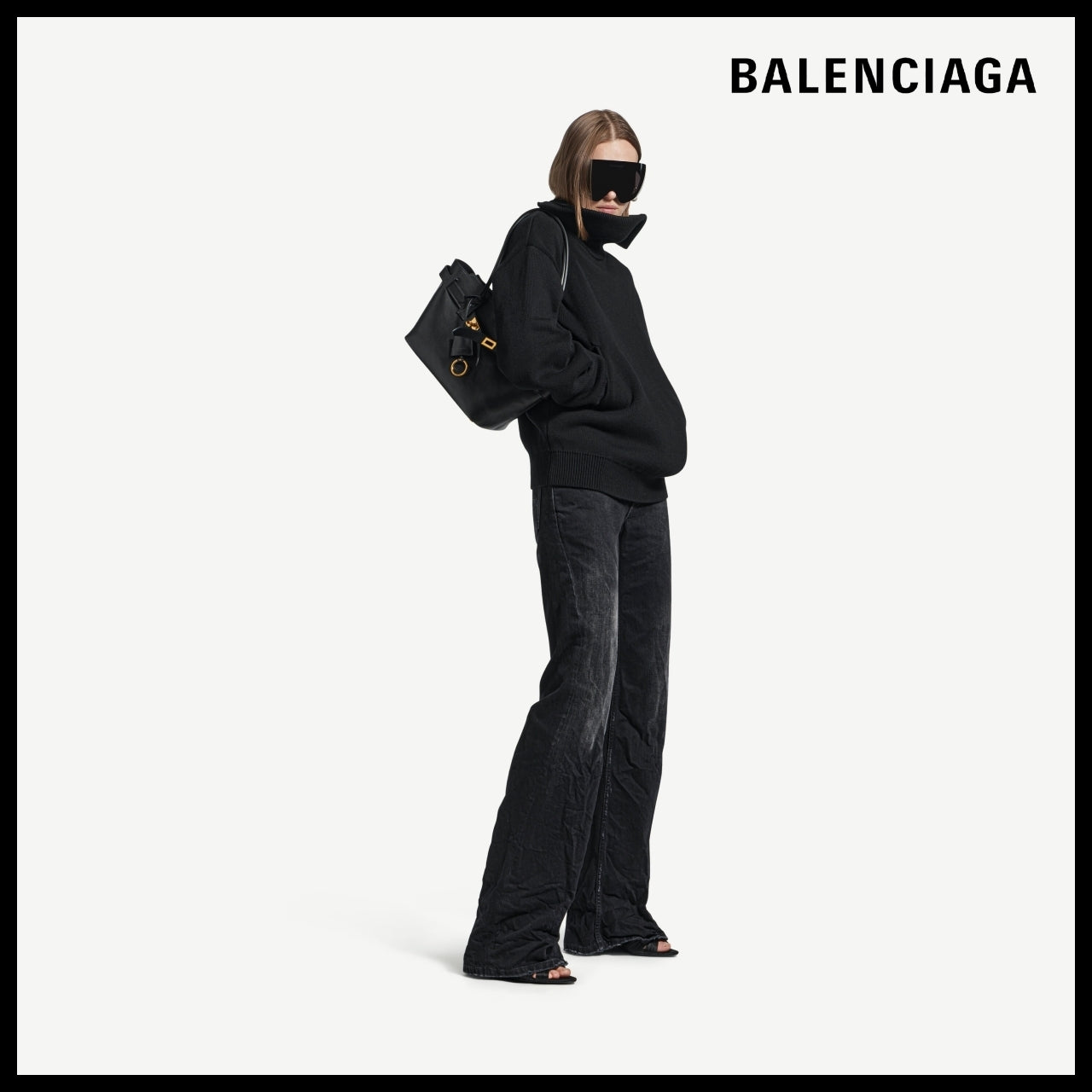 【BALENCIAGA】Bel Air Tote Bag Small Black