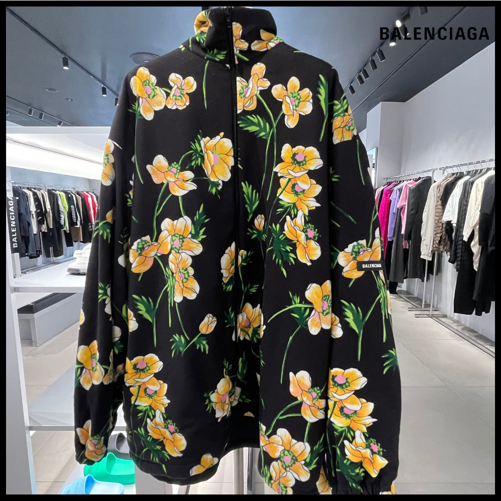 【BALENCIAGA】Zip-Up Jacket Black Yellow